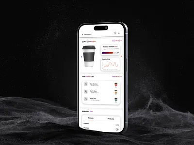 SmartCoffee App Design Main Interface ui