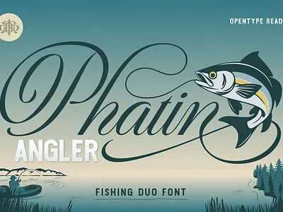 Phatin Angler adventure font branding branding font custom font display font duo font fishing font font font design font duo font style free font nostalgic font outdoor font retro font rustic font sans serif font script font signage font vintage font