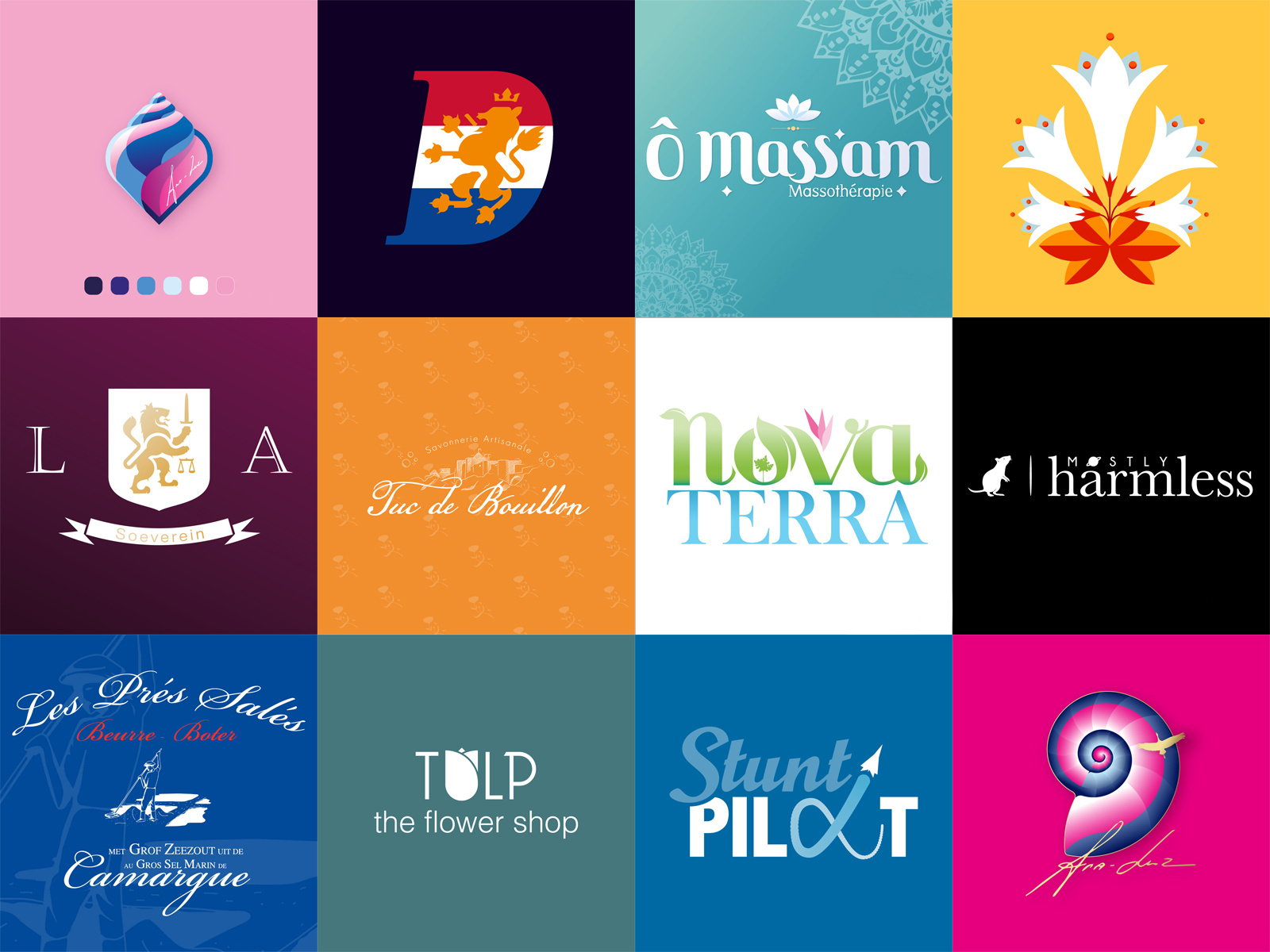Logo Collection: 2015-2020 adobe illustrator branding contrast design gradients graphic design illustration logo logotype vector