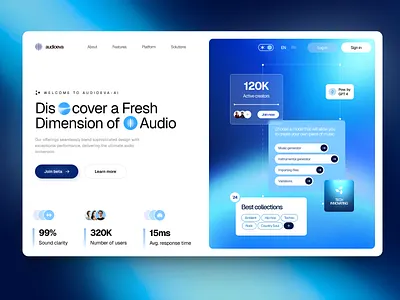 UI-UX for AI design interface product service startup ui uiux ux web website