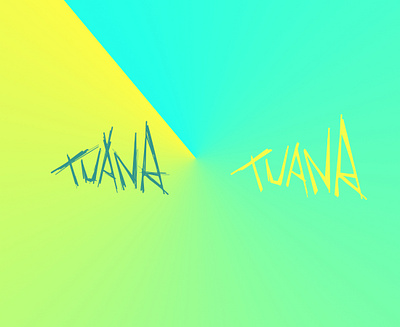 Tuana design gradient graphic design punk scratchy typography