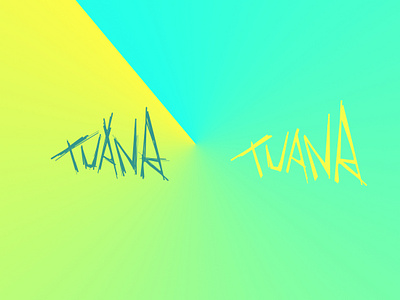 Tuana design gradient graphic design punk scratchy typography