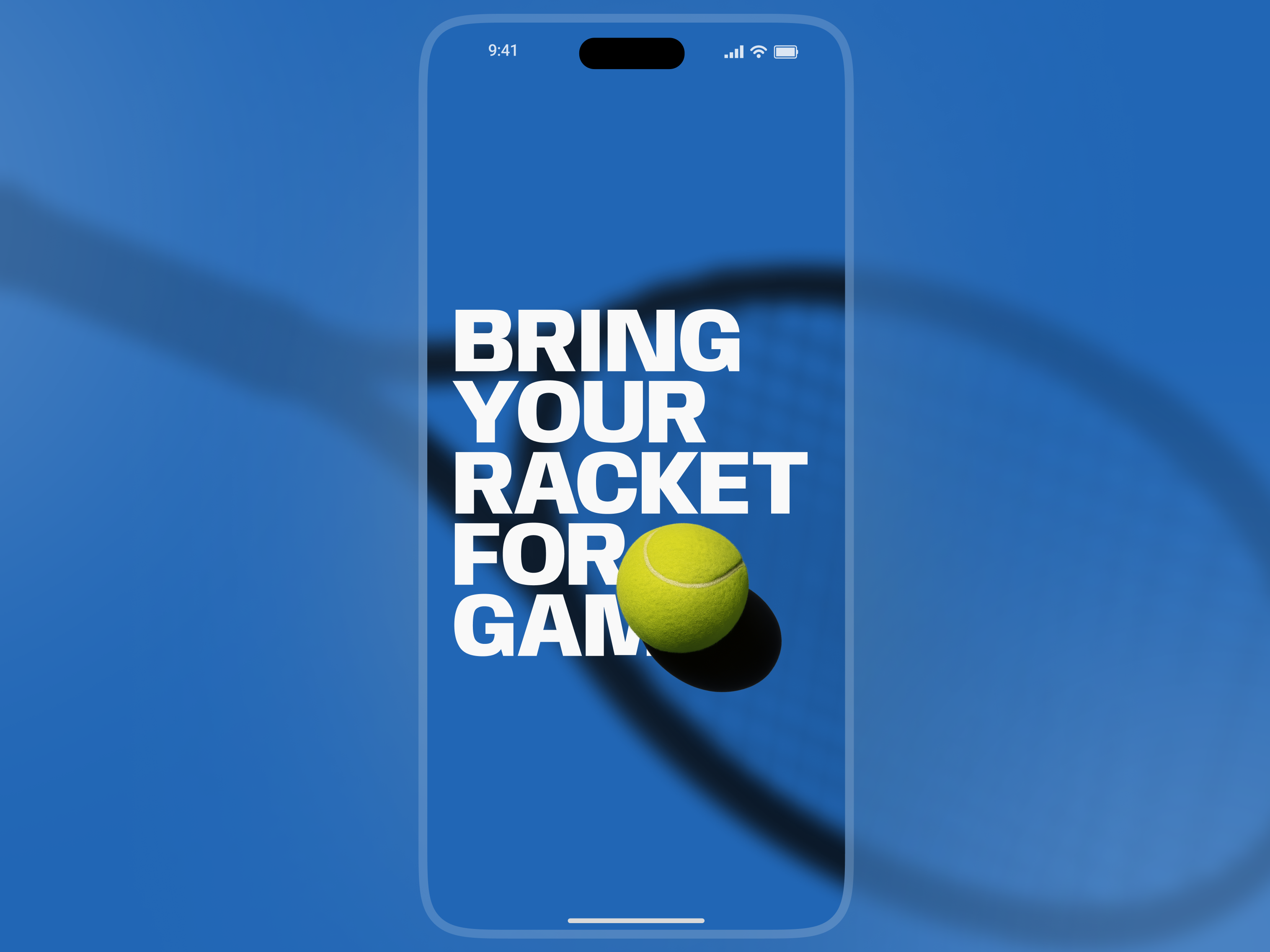 Tennis Startup Screen
