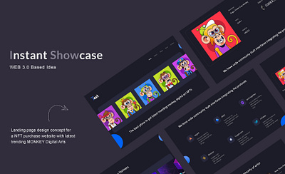 Landing Page Design (Web 3.0 Based NFT Marketplace) branding design ui