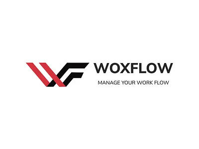 Woxflow - Brand Identity for Workflow Management ai brandidentity branding geometric graphic design lettermark logo logo ui logodesign minimal modern monogram saas software startup tech technology typography website workflow