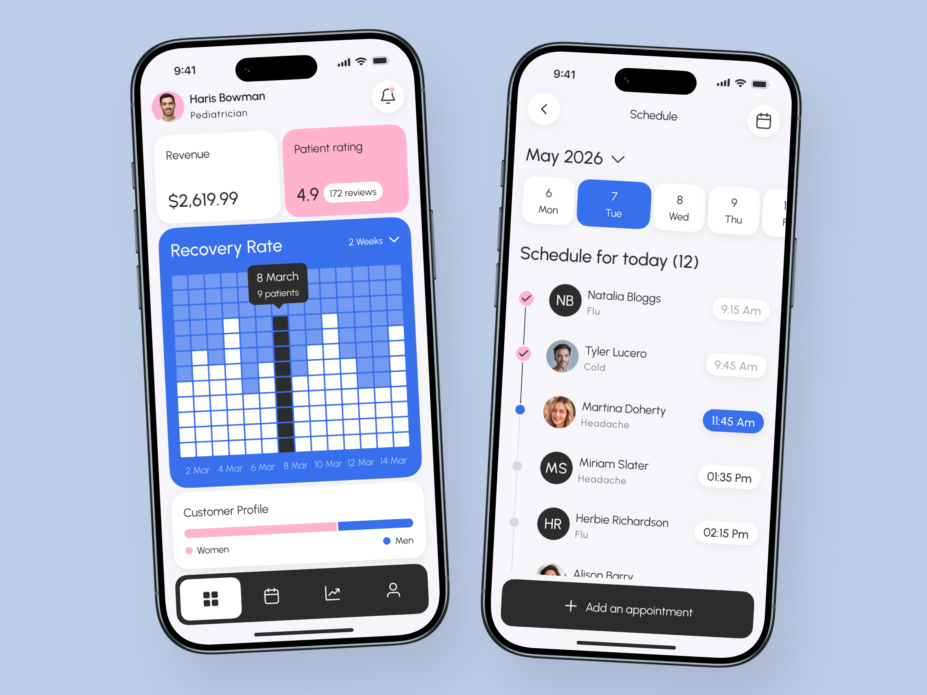 Doctor Dashboard Mobile App for Hospital Management