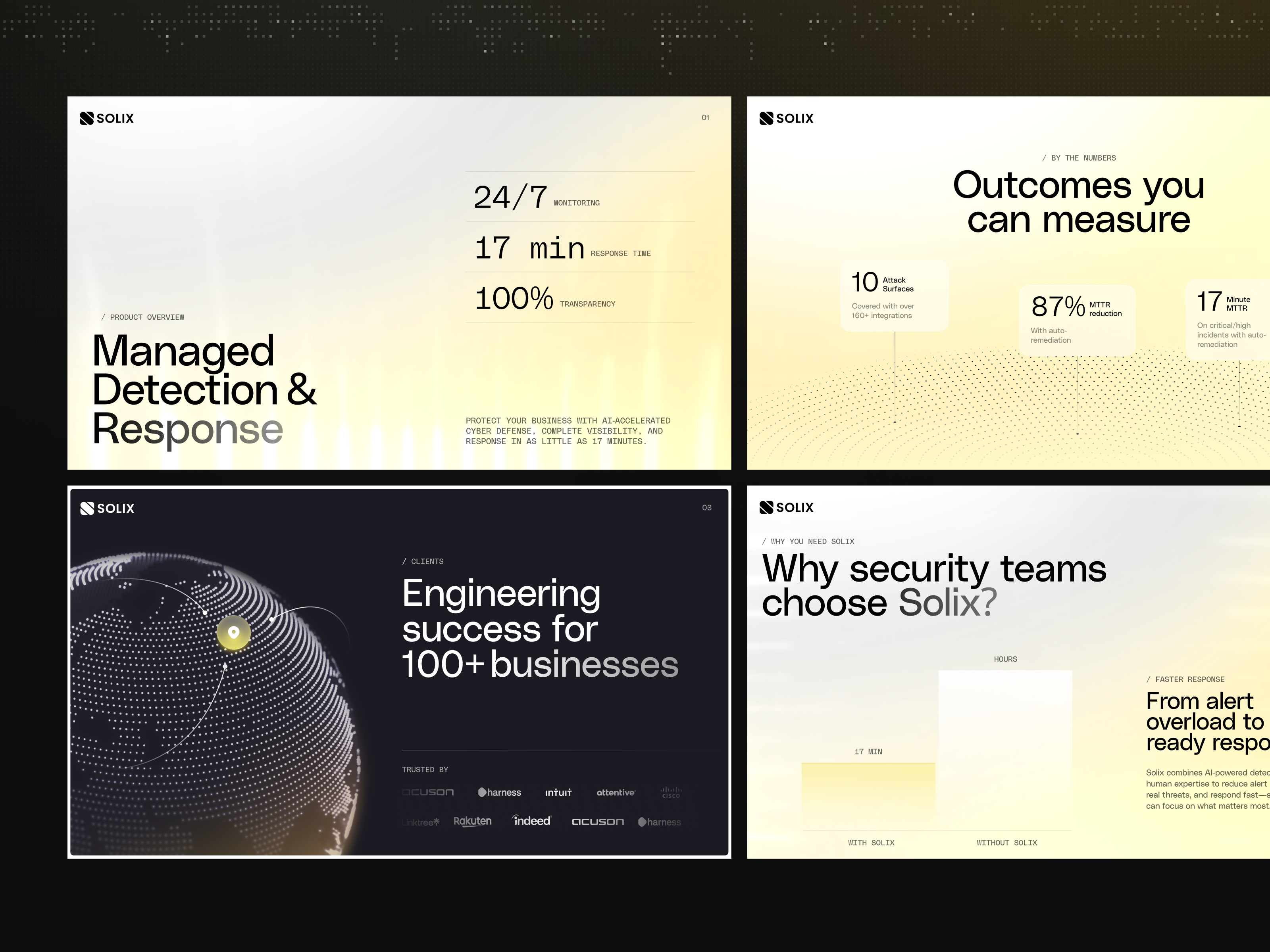 Branding, Pitch Deck For Cybersecurity