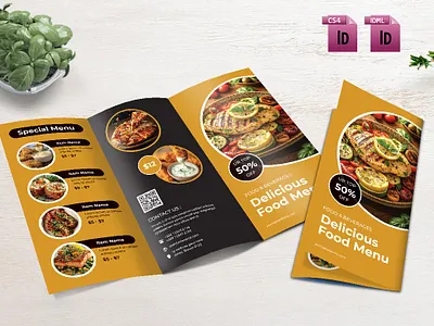Delicious Food Menu Brochure booklet branding brochure business corporate flyer magazine modern presentation report template