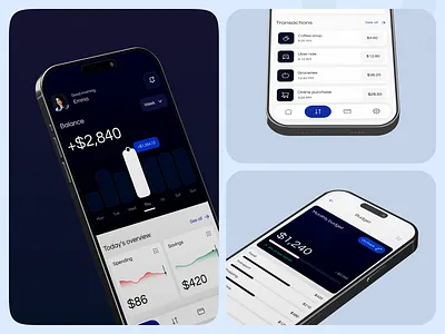 Finance mobile app banking design finance layo mobile product ui ux