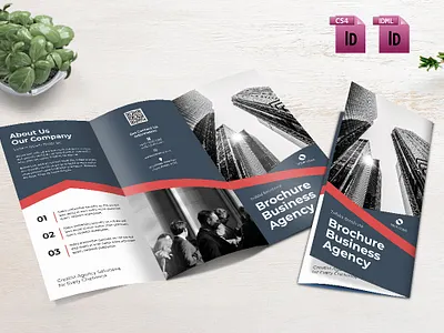 Tri-Fold Business Agency booklet branding brochure business corporate flyer magazine modern new populer presentation report template trending
