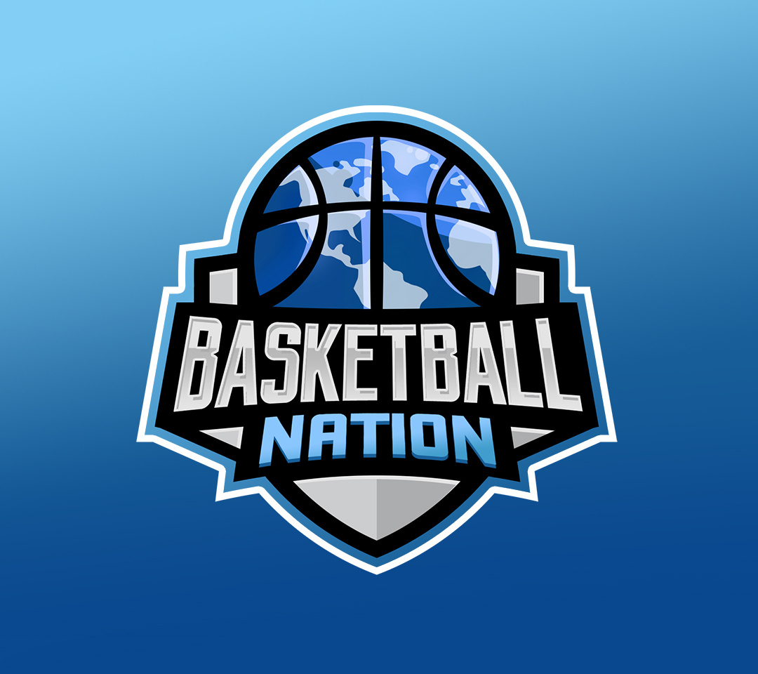 Basketball Nation logo design basketball branding globe graphic design logo logo design nation youth basketball
