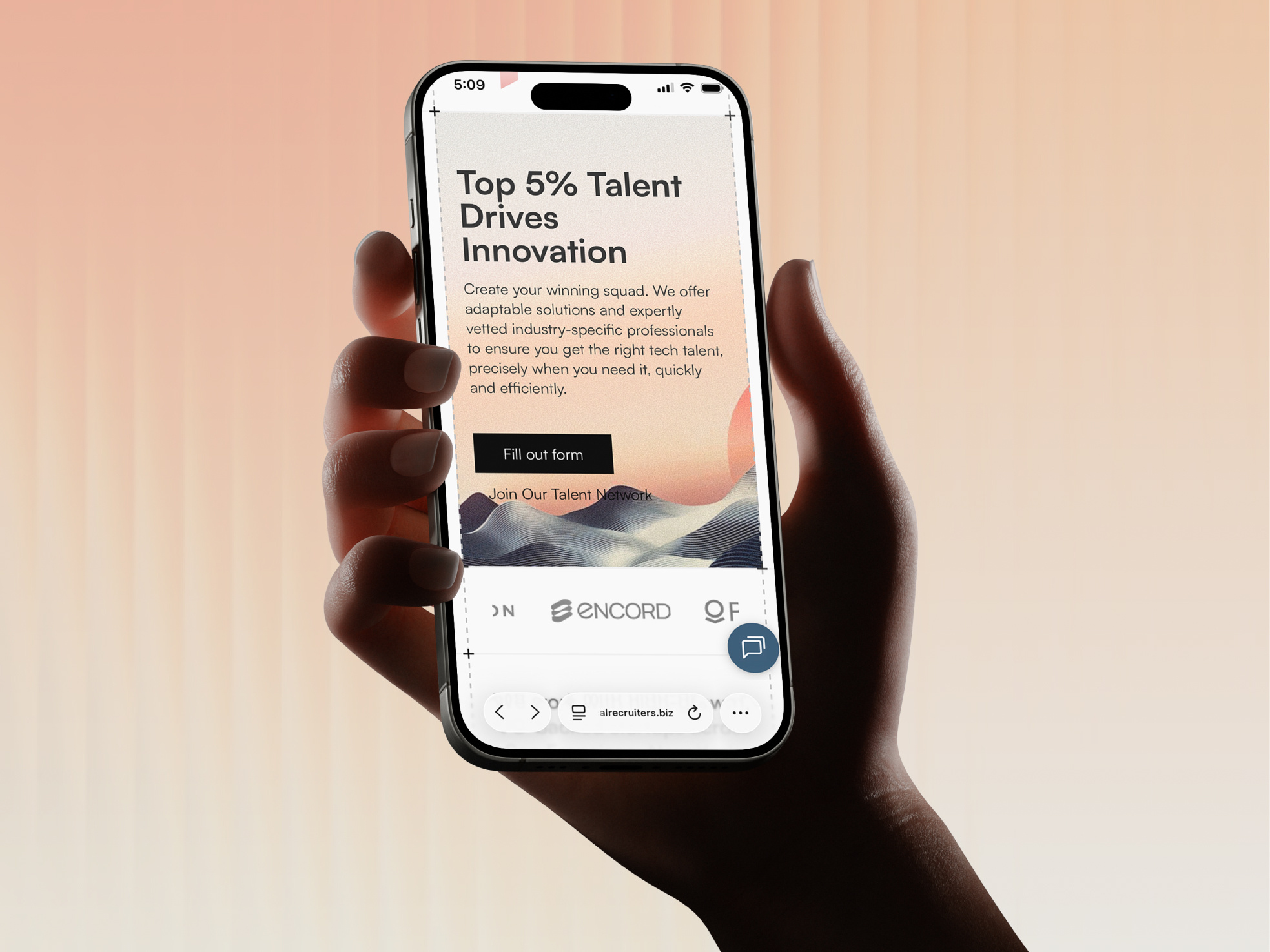 Technical Recruiters Website - Mobile Responsive Design agency landing page clean ui company website design consultancy website hiring website hr tech website landing page minimilist website mobile web design recruitment saas landing page tech talent platform ui ui ux design web design website design