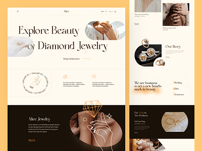 Jewelry website design app app design behance design frontend jewelry mobile design remote ui ux ui inspiration ui trend uidesign uiux designer user experience user interface design user interface designer ux designer webdesign webdeveloper website