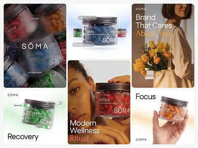 SŌMA Wellness Brand Identity brand brand identity branding colours fonts logo visual identity wellness wellness brand identity