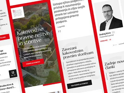 Kirm Perpar Gorjup Mobile design drawingart law lawyers responsive ui ux web website