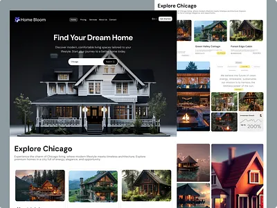 Luxury Real Estate Website Design landing page luxury homes luxury property property listing property website real estate real estate landing page real estate ui real estate website ui ux design web design website design websiteinspiration