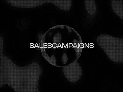 SalesCampaigns | Brand Identity b2b brand identity branding cold outreach data center data entry digital infrastructure halftone mesh gradients motion design motion graphics pixel graphics saas sales typography visual identity