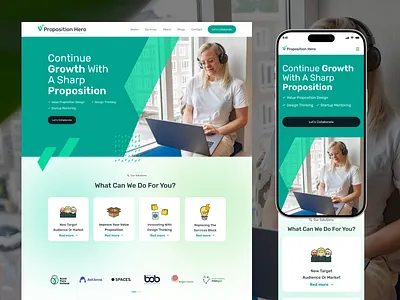 Modern Strategy Consulting Landing Page crevio design illustration product design productdesign saas startup uidesign user experience user interface uxdesign