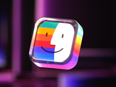Finder 3D icon 3d app graphic design minimal