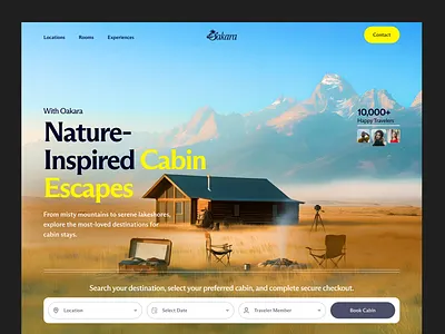 Cabin Booking Website | Travel & Hotel Booking UI/UX Design booking booking design booking ui booking ui house rent cabin cabin booking cabin booking website cabin rent cabin rent website figma design hotel hotel booking hotel booking website hotel rent luxury cabin travel travelux ui ux ux design