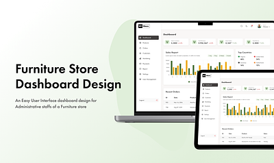 Furniture Store Dashboard Design dashboard design ecommerce figma furniture ui ui design ux design