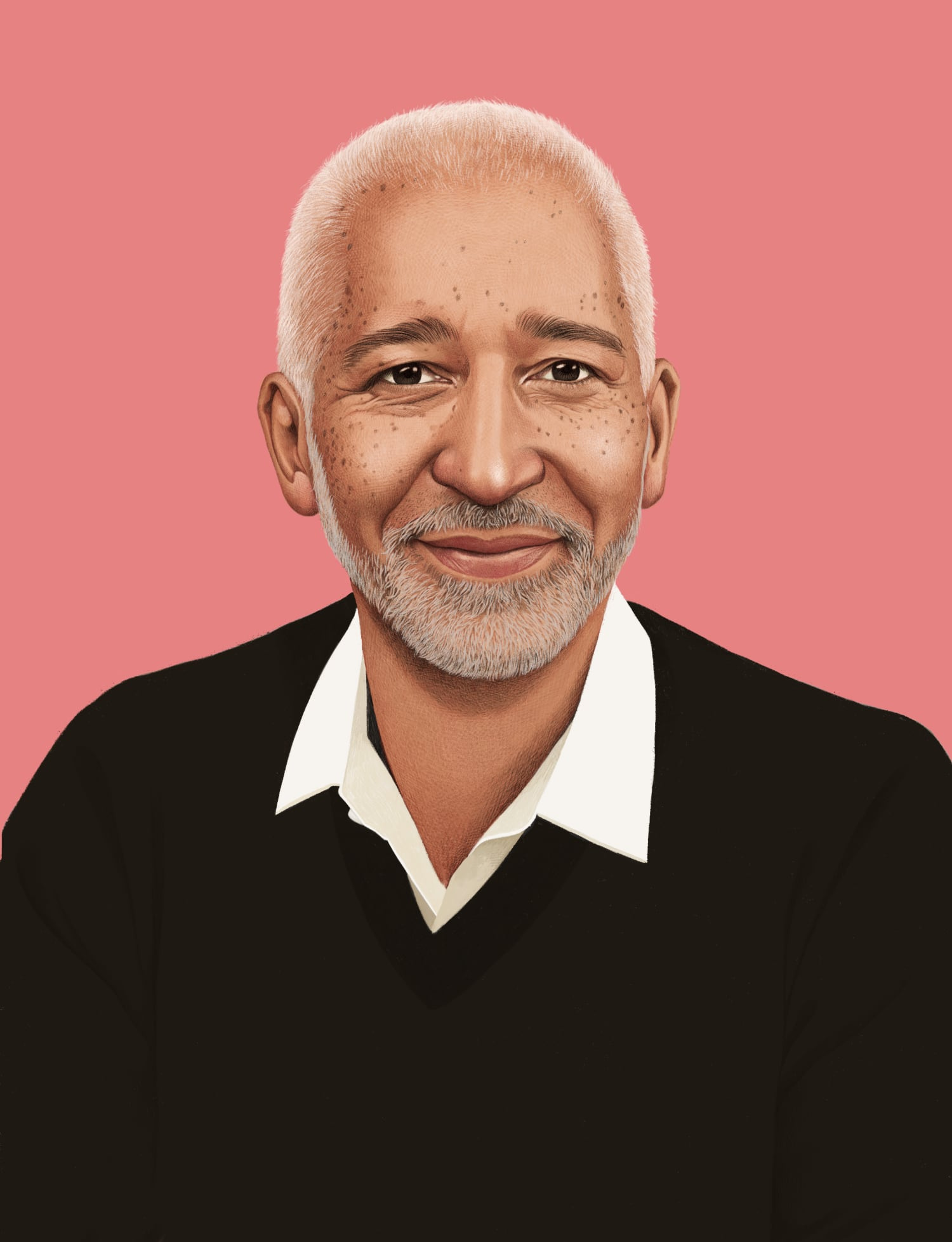 Thierry Diagana character digital editorial folioart illustration portrait