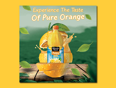 Pulpy orange creative social media ad design