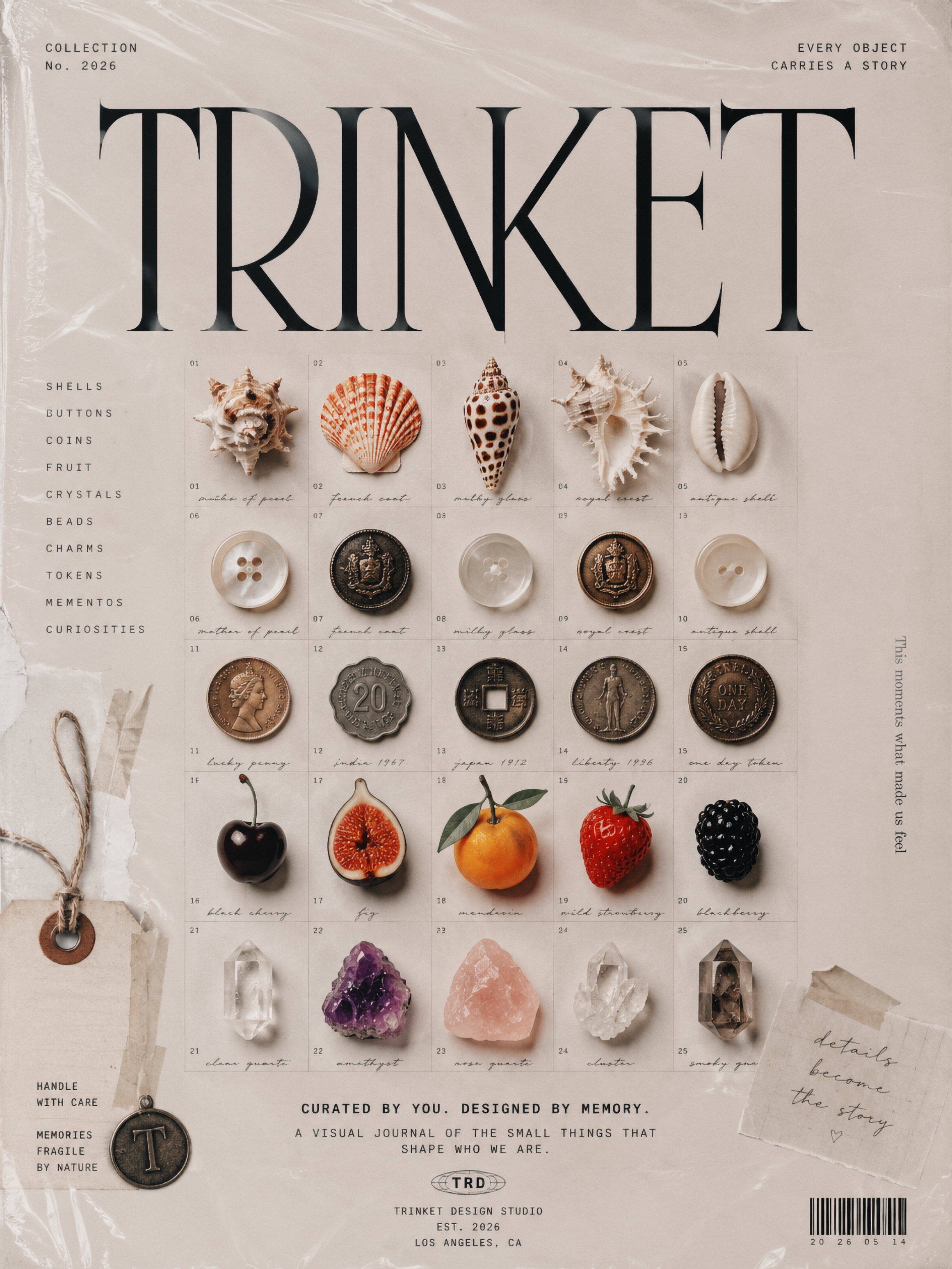 poster TRINKET branding design dribbble graphic design illustration poster typography