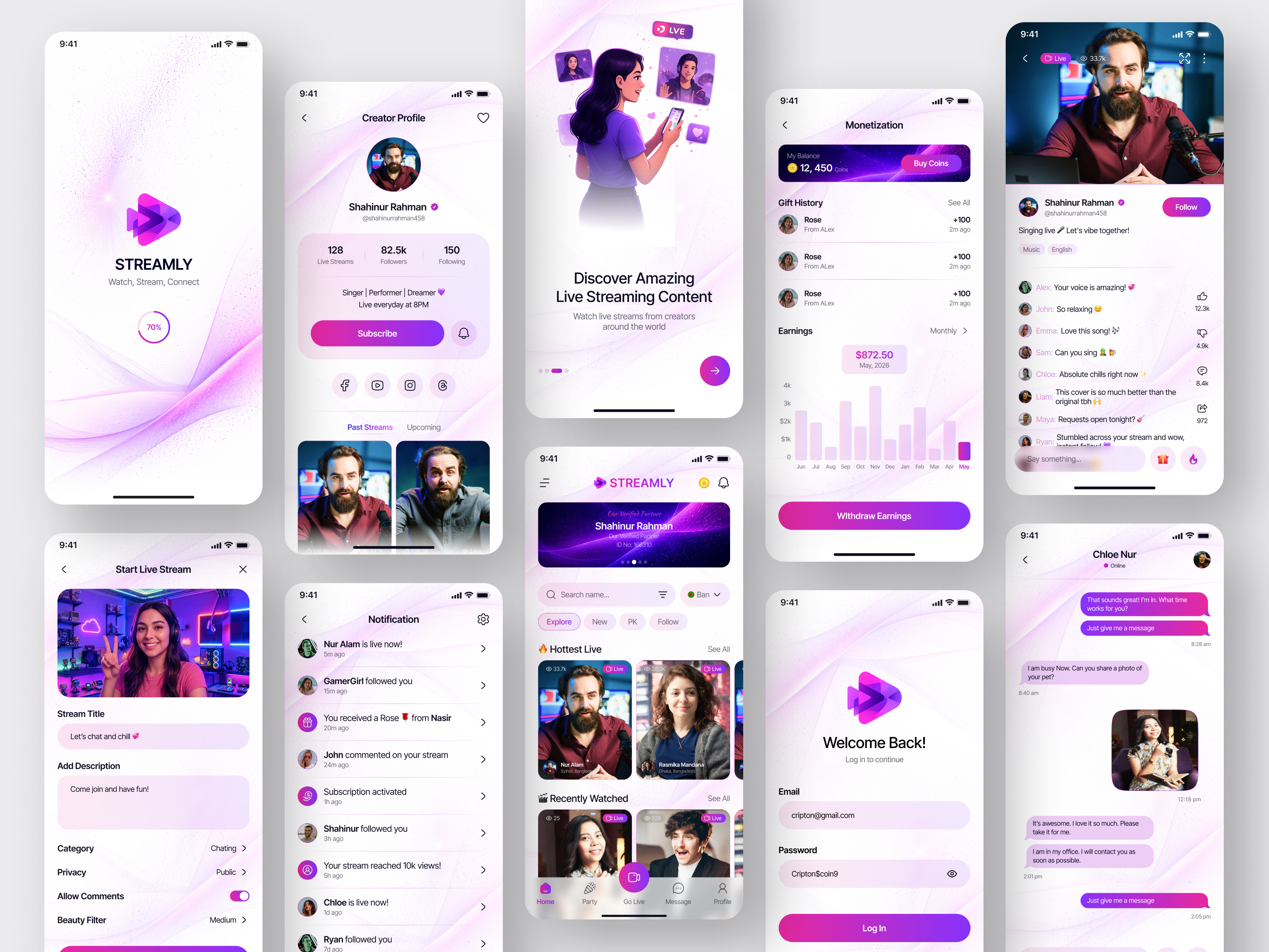 Live Streaming Mobile App