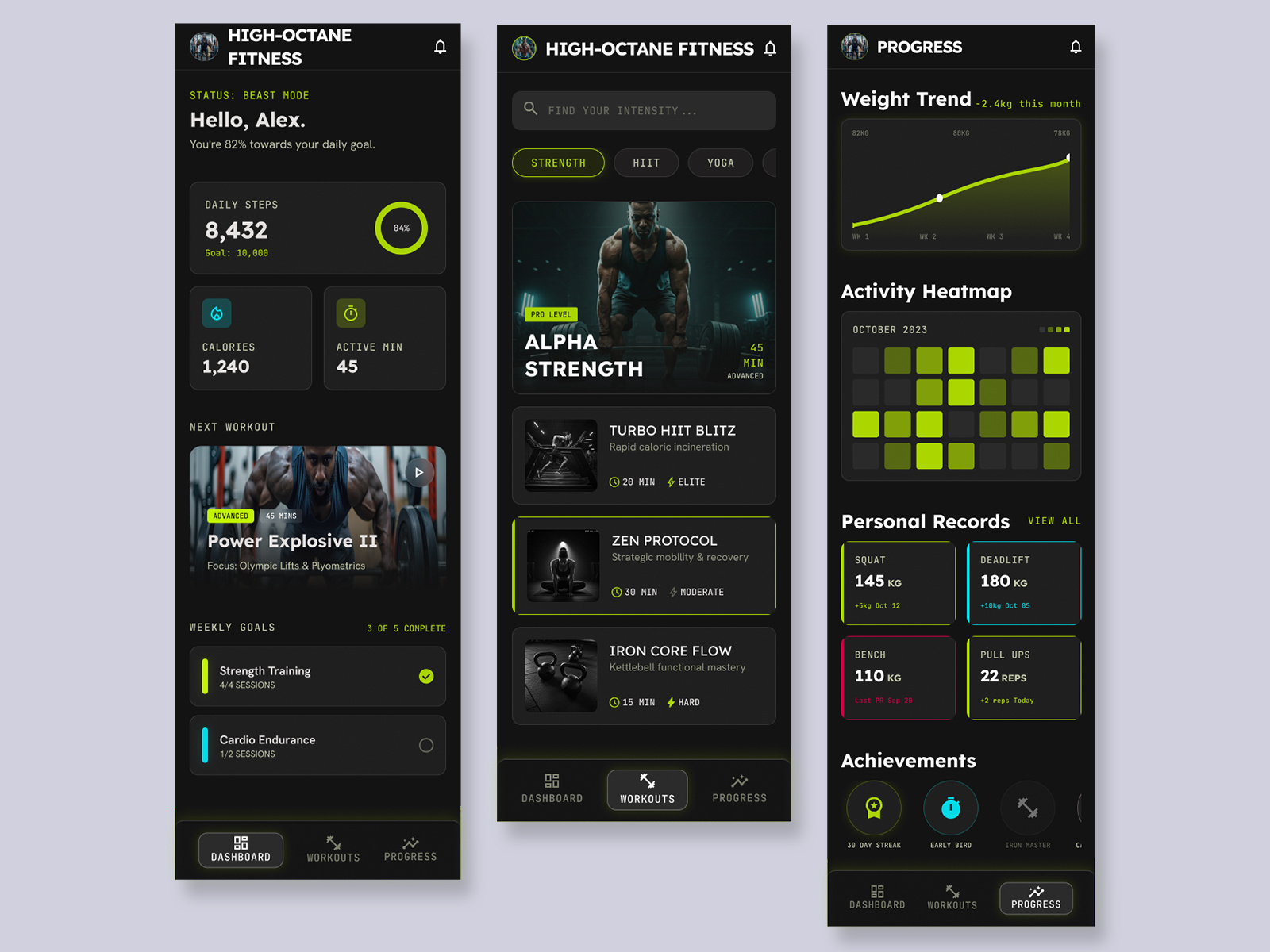 Health & Fitness App Design — Modern Mobile UI Showcase dribbble healthapp mobile app design mockup ui design ui ux design