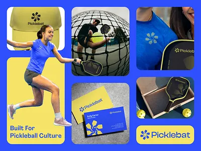 Picklebat — Pickleball Club Brand Identity brand design brand identity branding club logo design game graphic design icon imagine geometric lettermark logo logo design minimal pickleball sports sports branding tennis ui visual identity wordmark