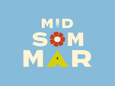 Midsommar design graphic design illustration typography vector