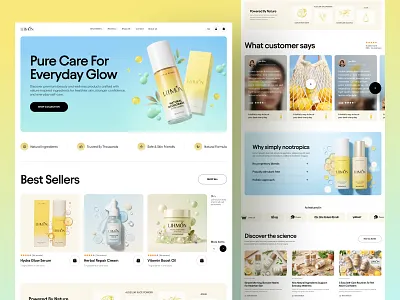 SkinCare Ecommerce Website | Ecommerce Landing Page beauty care beauty product e commerce design e commerce landing page ecommerce ecommerce landing page ecommerce website ecommerce website design skin care skincare collection web