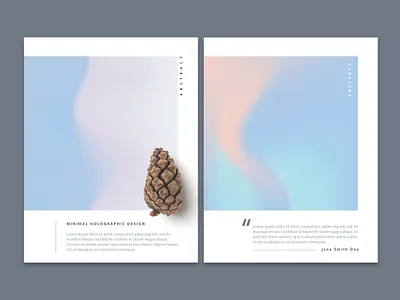 Holographic minimal cover design abstract branding colorful colors contemporary cover design cover teplate design flyer template gradient gradient textures graphic design holographic illustration minimal pastel colors print ready vector