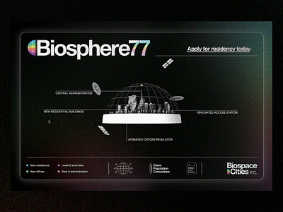 Biosphere77 3d after effects animation branding c4d cinema4d illustration loader web webflow