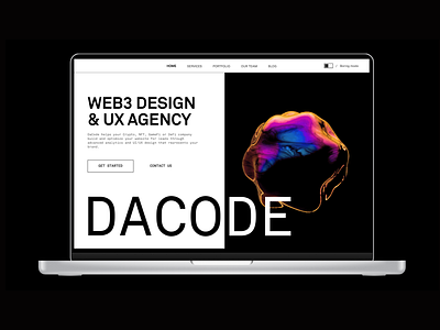 dacode: web3 | web design prototype blockchain landing page creative design crypto landing page ui web design web3 landing page web3 ui web3 web design web3 web development