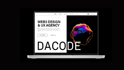 dacode: web3 | web design prototype blockchain landing page creative design crypto landing page ui web design web3 landing page web3 ui web3 web design web3 web development