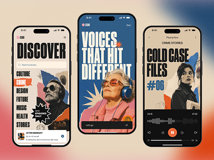 ECHO — Retro Editorial Podcast App