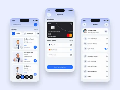 Doctor Appointment Booking App Design | Healthcare App app design appointment appointment booking book appointment book doctor online booking app booking flow clinic app doctor app doctor appointment doctor booking app hospital medical app medical booking app medical care mobile app online appointment online doctor online healthcare web