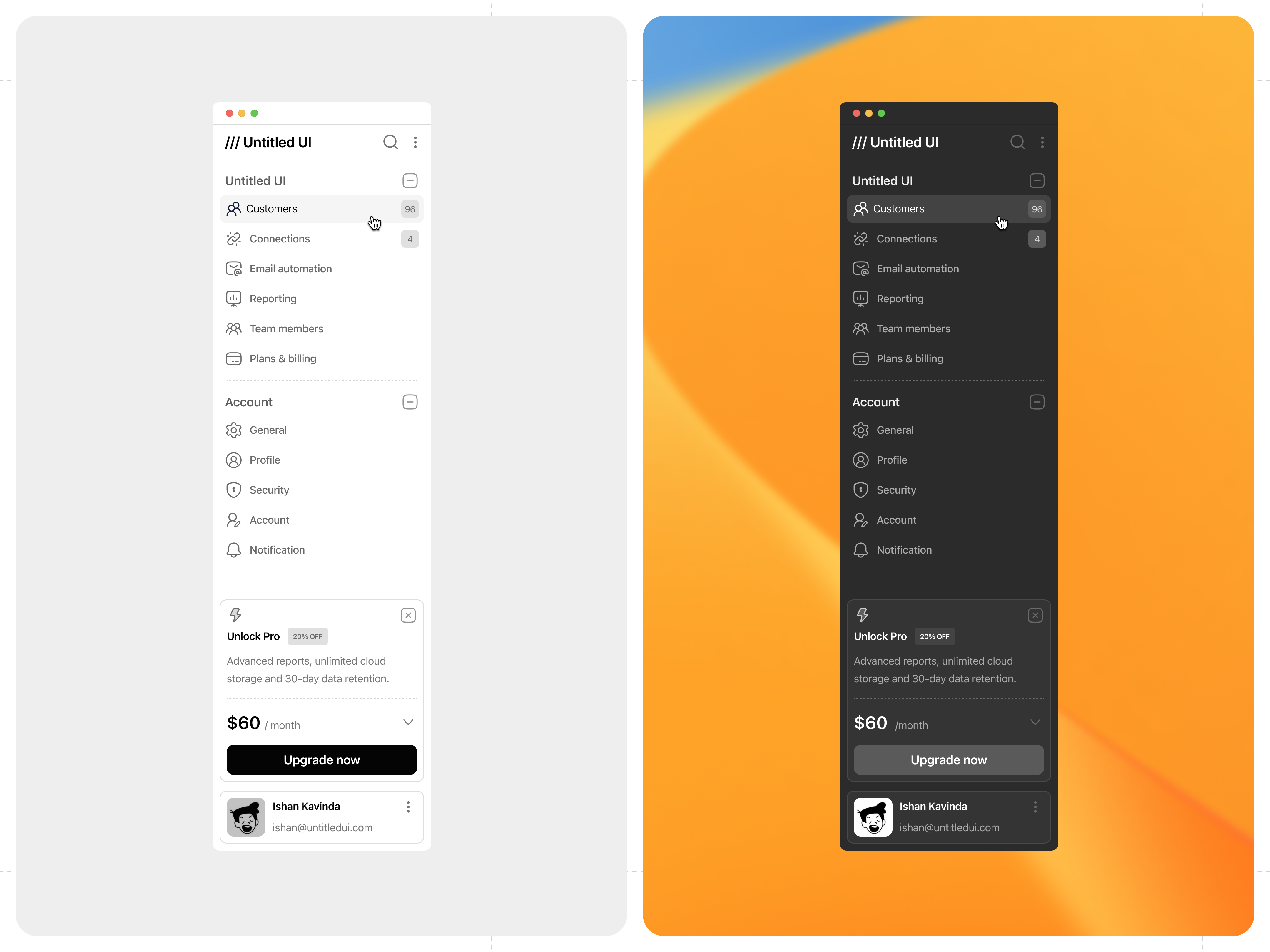 Modern Nav Bar | Clean UI