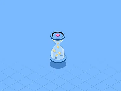 Hour glass Illustration 2d illustration branding design digital illustration graphic design illustration isometric illustration typography ui uidesign uiux uxdesign