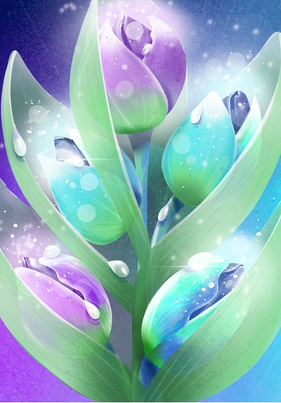 Lilies of the valley animation ill illustration lilies of the valley vector