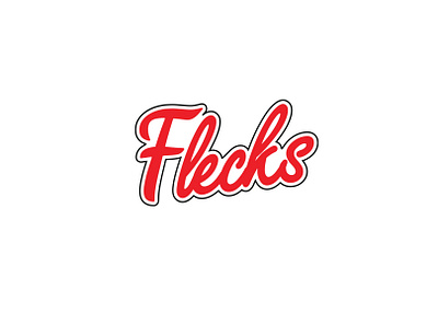 flecks lettering logo brand identity illustration lettering logo logotype modern scripted type typography