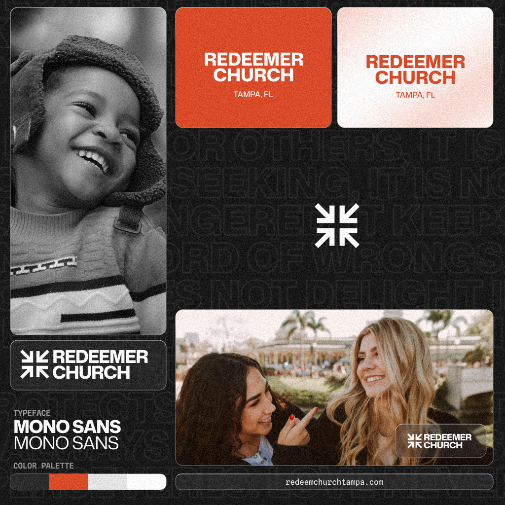Redeemer Church Brand Identity Design brand identity branding church graphic design logo ui