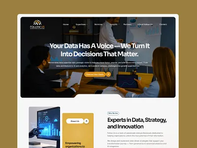 Follow us - Website UI UX Design business web business website design consultation website data managment website data website ui ui ux ui ux design website ui