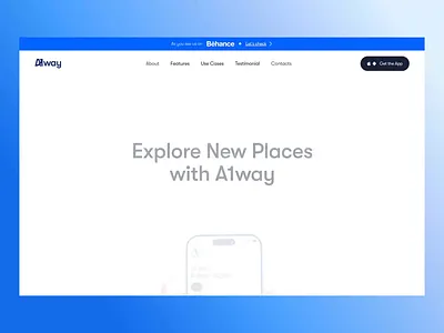 A1way - Landing Page Design a1ways cleandesign graphic design landingpagedesign travellandingpage ui webanimation websitedesign