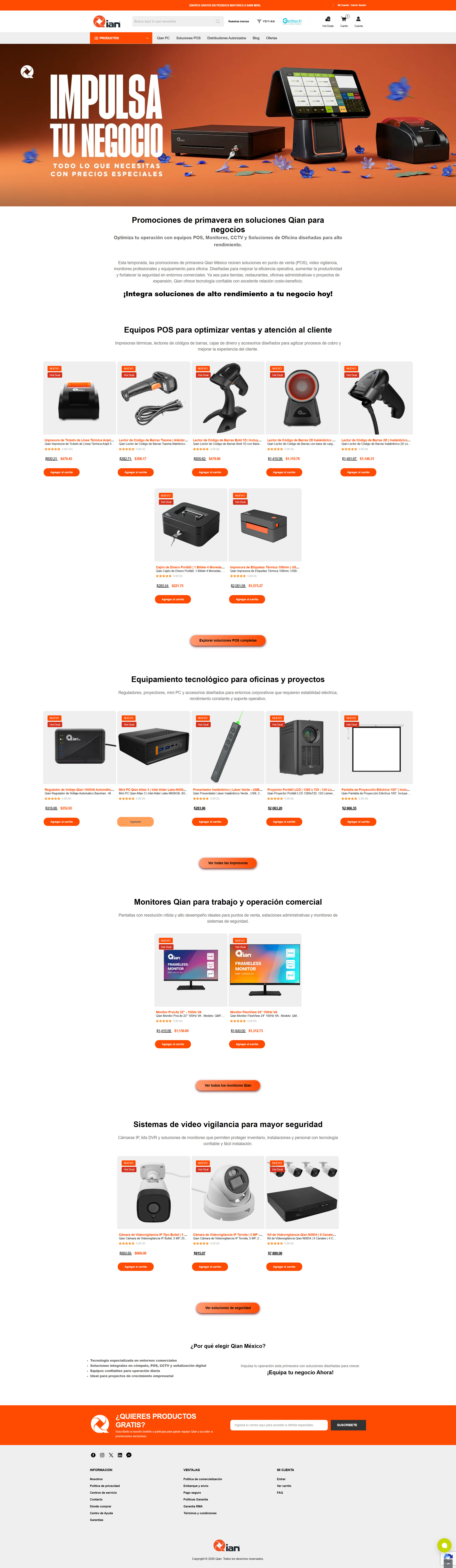 Landing page de producto Qian