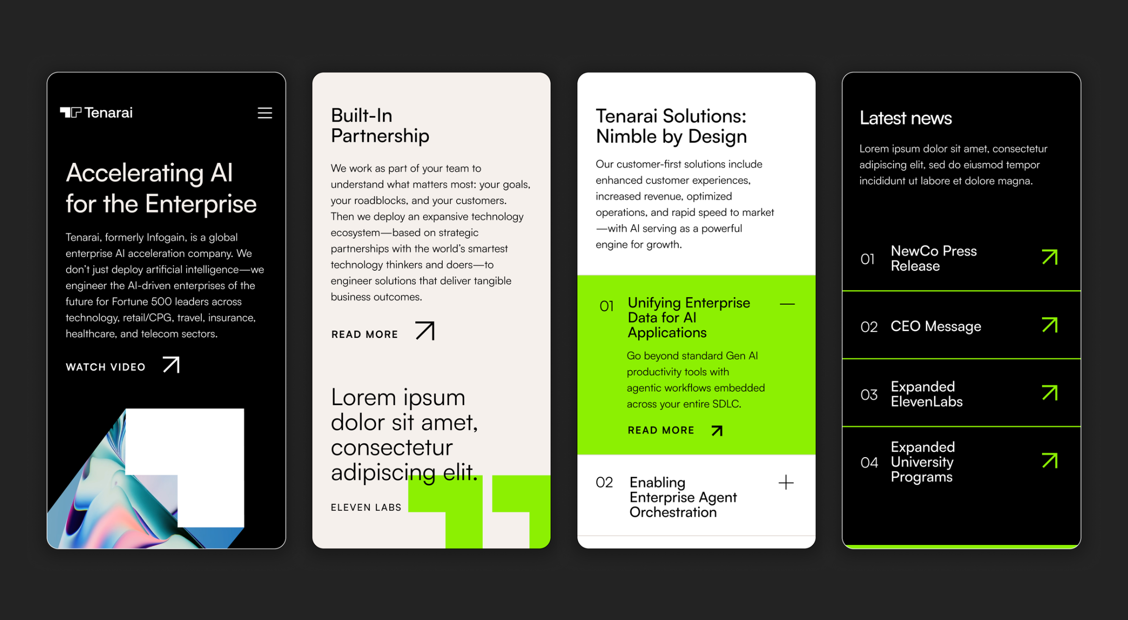 Example of Custom Framer Landing Page