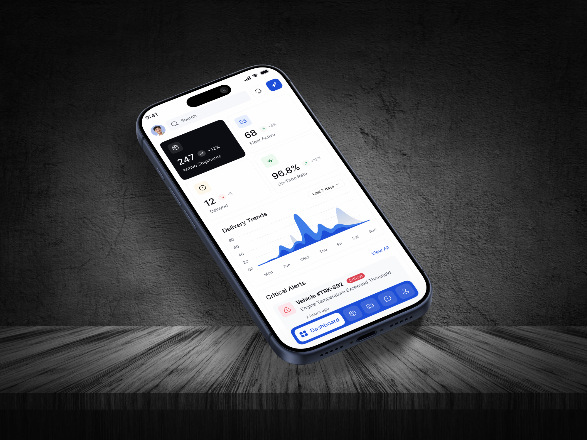 Example of Logistics Mobile App UI UX Design | Shipment Management