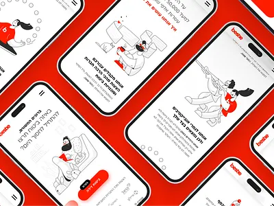 Bestie - Insurance price comparison ❤️ branding characterdesign design digital art digital illustration graphic design illustration mobile people ui